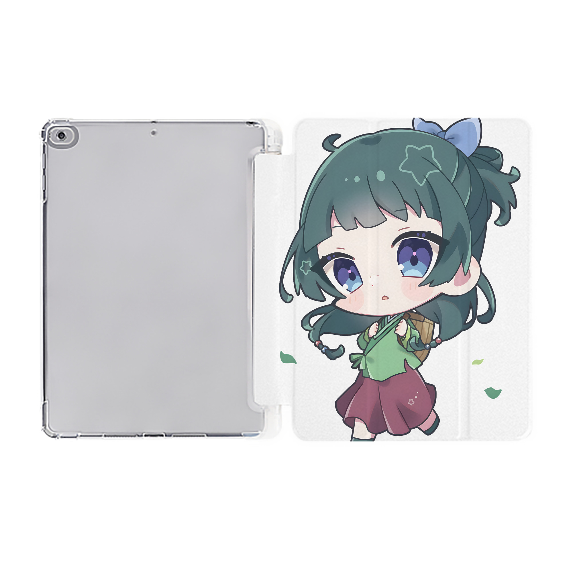（画像用） 薬屋のひとりごと The Apothecary Diaries IPad ケース ペン収納付き 三つ折りスタンド PUレザー×シリコン 対応機種9.5/10.5/10.9インチ